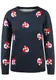 BlendShe Christel Damen Weihnachtspullover Winter Pullover Strickpullover Weihnachtspulli mit Rundhalsausschnitt, Größe:M, Farbe:Heart Navy (20018)