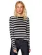 edc by ESPRIT Damen 108CC1K009 Langarmshirt, Schwarz (Black 001), Medium