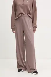 Spodnji del trenirke Essential rjava barva, JD0768