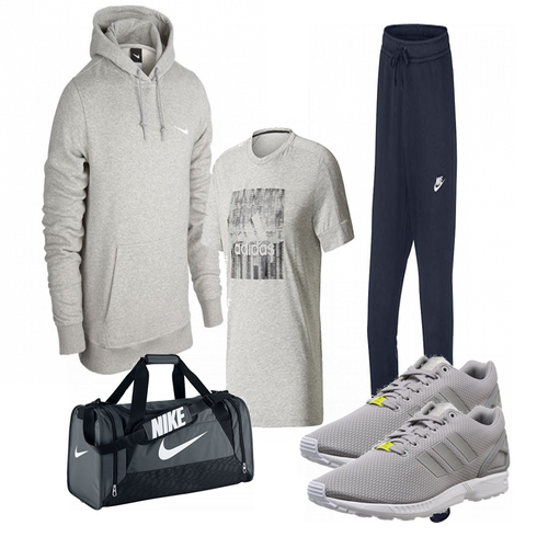 Blau/Grau Hose Nike kombinieren