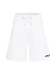DIESEL Shorts weiß / schwarz / hellrot