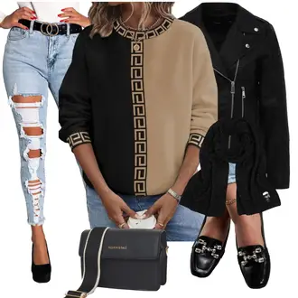 Outfit sa Bijela karl lagerfeld "Jesenski outfiti"