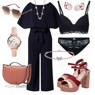 Outfit mit Mischfarben Jumpsuit AX Paris "Elegantes Sommer Outfit"