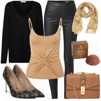 Outfit mit Schwarz High Heel Guess "Toller Look für den Frühling"