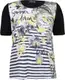 seeyou Shirt mit Materialmix schwarz