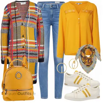 Outfit mit Grau Sneaker Geox "sOliver"