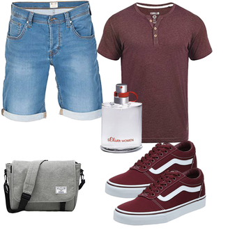Casual Outfits mit Rot Unkategorisiert !Solid, Rot Unkategorisiert Vans "Freizeit Outfit"