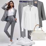 Feest Outfits wit Blouses voor Dames image