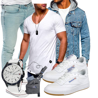 Club C Outfit mit Grau Reebok "Cooles Outfit"