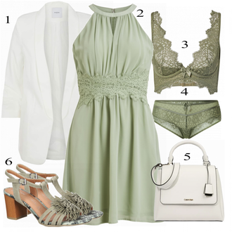 Outfit sa Bež Haljina Vila "Outfit za jesen"