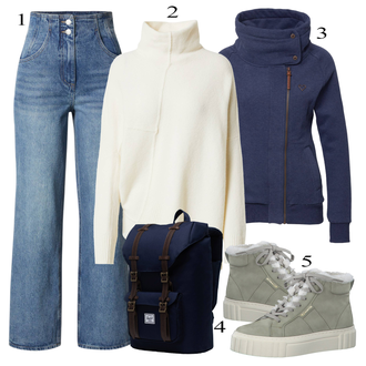 outfit mit AllSaints "Zimska oblačila"