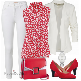 Outfit mit Rot High Heel Ara "Praktischer Look"