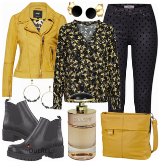 Outfit mit Gelb Mantel/Bikerjacke/Lederjacke/Motorradjacke/KunstLederjacke/Vintage Lederjacke/Jacke mit Seitlichem Reißverschluss Maze "MAZE Lederjacke"