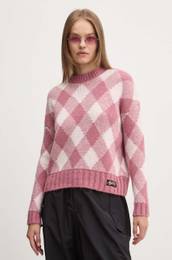 Pulover enski, roza barva, W6110574A-2YX