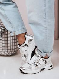 Sneakersy damskie na paskiej podeszwie GLISSWALK beowe