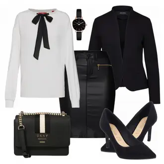 Outfit mit Blau High Heel Buffalo "Business look"