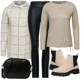 Outfit mit Schwarz Stiefel VERO MODA "Winter Outfit"