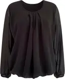 zwart Chiffon blouse voor dames image
