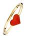 Caï Ring Love C7221R/90/00/58 gold / feuerrot