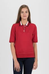 Polo shirt - CAITLIN STR PQ POLO SS red