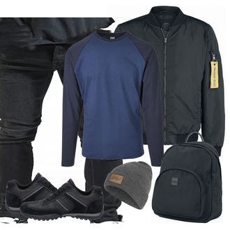 Outfit mit Blau Sneaker Dockers by Gerli "Street Style Outfit"