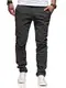 Rello & Reese Herren Chino Regular Chinohose mit Elasthananteil Stretch Hose R-3269 [Dunkelgrau, W32/L32]