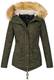 ONLY Damen Winterjacke Parka Kate Fellkapuze 15159005 Peat M