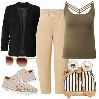 Outfit mit Grau Sneaker SCOTCH & SODA "Alltagsoutfit"