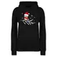 Weihnachten & Silvester - Weihnachtseule Eule - M - Schwarz - Geschenk - JH001F - Damen Hoodie und Kapuzenpullover für Frauen