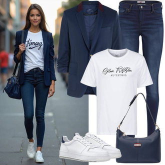Été tenues avec Bleu foncé Veste en cuir pour hommes/Blazer Long/Blazer en Tricot/Veste en Cuir/Blazer Boyfriend/Blazer Oversize/Manteau en Laine/Manteau Blazer Vanessa Bruno "Parfait pour le printemps"
