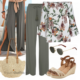 Outfit mit HALLHUBER "Modisches Freizeit Outfit"