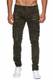 Megastyl Herren Biker Jeans Hose Cargo Taschen Stretch-Denim Slim Fit, Größe:W34 / L32, Farbe:Camouflage Dark