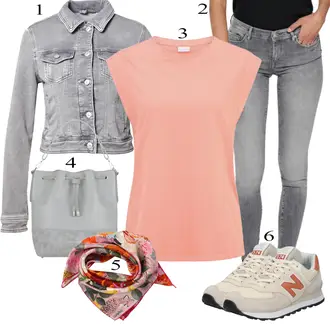 outfit mit Siva Denim Jakna LTB "Oblačila za pomlad"