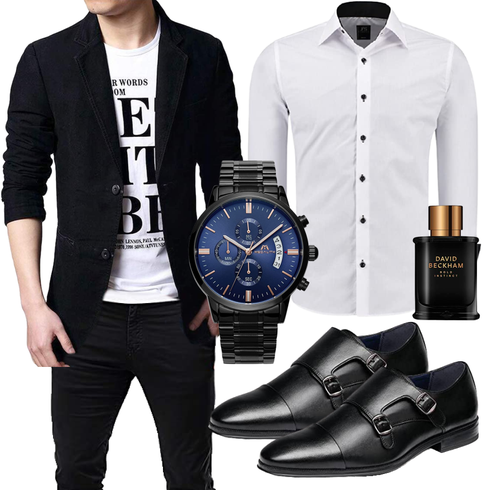 Weiß Accessoire J'S FASHION kombinieren