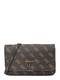GUESS Clutch 'ALEXIE' hellbraun / dunkelbraun