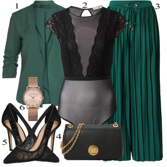 Tenues d'Affaires Été avec Vert foncé/Turquoise/Vert Jupe de Bureau de Mariage Civil/Jupe Plissée/Jupe Longue/Jupe Maxi Vintage/Jupe Longue Festive/Jupe longue/Robe Grande Taille/Short Grande Taille About You "tenues parfaite"