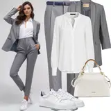 Bijele Bluzé od Šifona Outfiti image