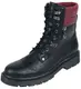 RED by EMP Schwarze Boots mit rötlichem Schaft Frauen Boot dunkelrot EU38