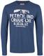 Petrol Industries Longshirt blau / weiß
