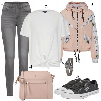Outfit s Šedá/Černá Teniska Dockers by Gerli "Sportovní"