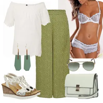 Schicke Outfits Coole mit Weiß/Beige/Hellblau/Braun/Khaki Hemdbluse/Casual Hemd/Jeanshemd/Kurzarm Hemd Only "Schickes Sommer Outfit"Look: Boho, 90er, Französische, Uni, Mom, Schön, Casual, Coole