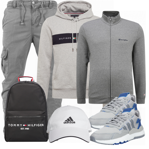 Grau Hoodie Champion Authentic Athletic Apparel kombinieren