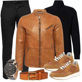 Outfit mit Schwarz Hoodie/Basic Pullover/Einfacher Pullover/Rollkragenpullover/Wollpullover/Women's Fleece Sweatshirts/Sport Sweatshirt/Kaschmir Pullover kosta williams x about you "Alltags Outfit"