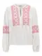 JDY Bluza 'Lulu'  crvena / bijela
