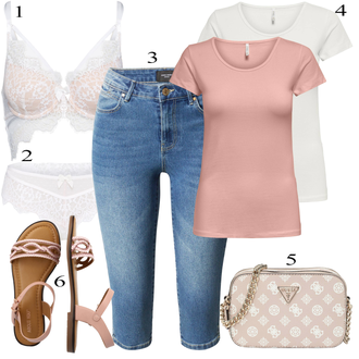 Longueur 3/4 tenues avec Bleu/Bleu clair Jeans à Enfiler/Jean Taille Haute/Jeans Femme Longueur 7/8/Jean Court/Jeans Capri/Leggings Grande Taille/Short Grande Taille VERO MODA "Vêtements d'été"