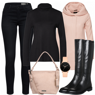 Outfit mit Blau Stiefel Vagabond Shoemakers "Trendy"