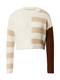 ONLY Pullover 'LALA' creme / cappuccino / dunkelbraun