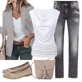 Weiße Boyfriend Jeans Outfits image