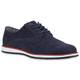 stiefelparadies Herren Halb Business Veloursleder-OptikKlassische Schnürer Denim Lochung Geflochten Schuhe 125103 Dunkelblau 43 Flandell