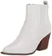 The Drop Sia Damen Western Knöchelhoher Stiefel mit spitzer Zehenpartie, Weiß, 37 EU